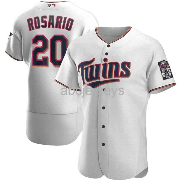 eddie rosario #20 baseball jersey xs-6xl, Black