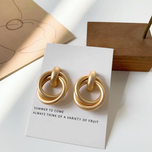 stud simple matte round earrings geometric frosted circle retro for women girl friends gifts jewelry, Golden;silver
stud simple matte round earrings geometric frosted circle retro for women girl friends gifts jewelry, Golden;silver