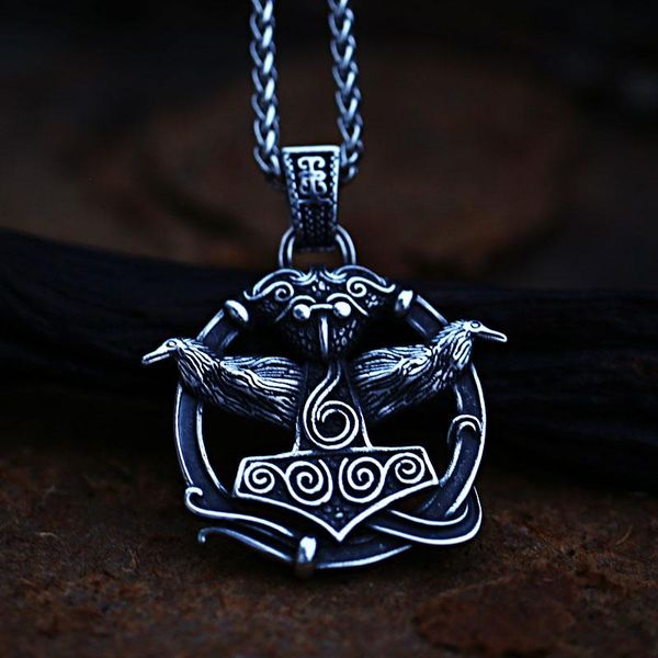 pendant necklaces steel soldiernordic viking raven 316l stainless necklace for women trendy cool skandinaviske jewelry, Silver
pendant necklaces steel soldiernordic viking raven 316l stainless necklace for women trendy cool skandinaviske jewelry, Silver