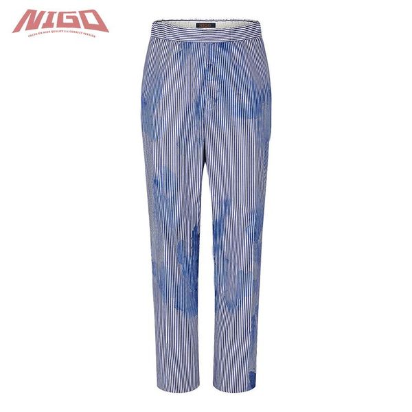 men's pants nigo 21ss pajama trousers #nigo10121, Black