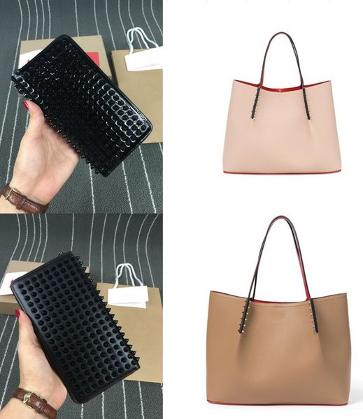handbag+bag 2pic/set women men luxurys fashion messenger bag designer totes rivet genuine leather wallets red bottom composite handbag famou
handbag+bag 2pic/set women men luxurys fashion messenger bag designer totes rivet genuine leather wallets red bottom composite handbag famou