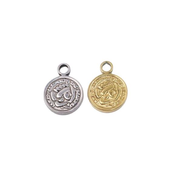 charms 5pcs 13mm wholesell casting stainless steel round coin pendant diy necklace earrings bracelets unfading colorless, Bronze;silver
charms 5pcs 13mm wholesell casting stainless steel round coin pendant diy necklace earrings bracelets unfading colorless, Bronze;silver
