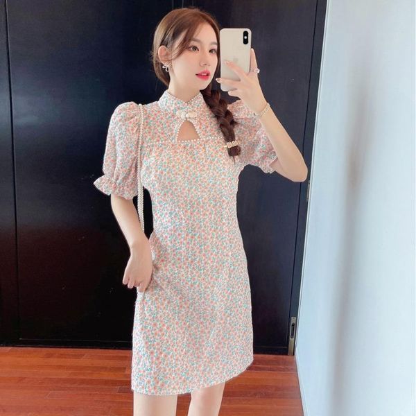 ethnic clothing 2021 oriental improved qipao dress french style hollow design puff sleeve floral cheongsam lady bodycon retro party, Red
ethnic clothing 2021 oriental improved qipao dress french style hollow design puff sleeve floral cheongsam lady bodycon retro party, Red