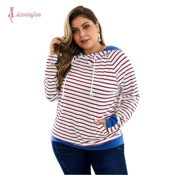women's hoodies & sweatshirts aswinfon large size sweatshirt women plus hooded for ladies autumn winter stripe top, Black
women's hoodies & sweatshirts aswinfon large size sweatshirt women plus hooded for ladies autumn winter stripe top, Black