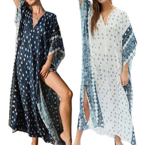 Casual Dresses Women Batwing Sleeve Swimsuit Cover Up V-Neck Geometry Print Kaftan Beach Dress 83XF, Black;gray
Casual Dresses Women Batwing Sleeve Swimsuit Cover Up V-Neck Geometry Print Kaftan Beach Dress 83XF, Black;gray