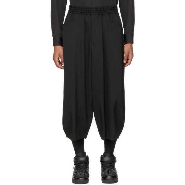 27-44 2021 men's clothing gd hair stylist fashion catwalk street loose conical casual harem pants plus size costumes, Black
27-44 2021 men's clothing gd hair stylist fashion catwalk street loose conical casual harem pants plus size costumes, Black