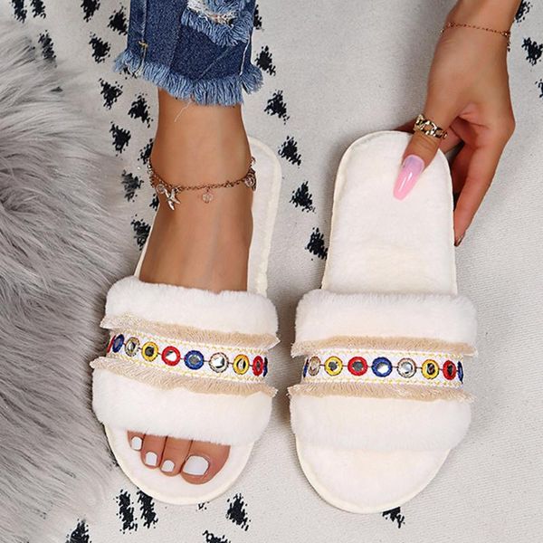 slippers fashion women's winter casual warm home shoes breathable outdoor pure color bedroom non-slip soft plush, Black
slippers fashion women's winter casual warm home shoes breathable outdoor pure color bedroom non-slip soft plush, Black