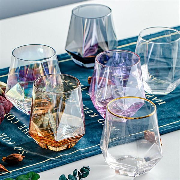wine glasses creative diamond crystal glass whiskey cup transparent geometry coffee juice milk mug office teacup home bar drinkware
wine glasses creative diamond crystal glass whiskey cup transparent geometry coffee juice milk mug office teacup home bar drinkware