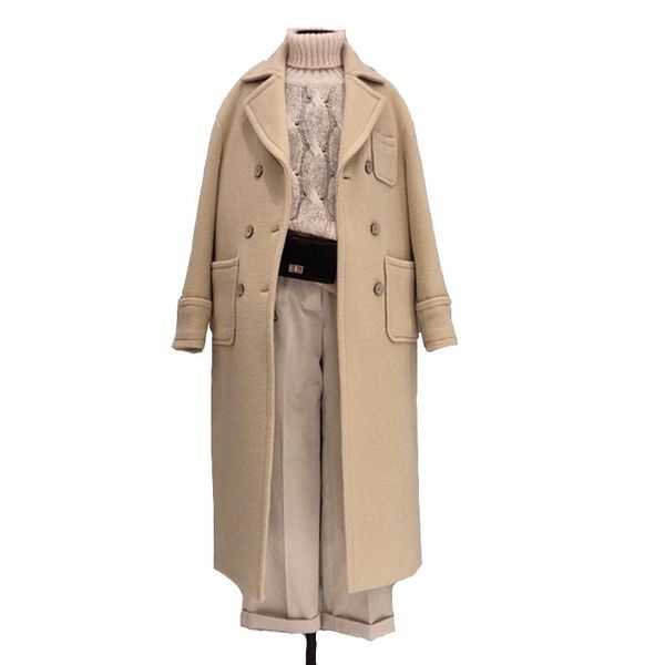 women's suits & blazers fashion coat 2021 woolen women autumn and winter loose thick mid-length herringbone pattern, White;black
women's suits & blazers fashion coat 2021 woolen women autumn and winter loose thick mid-length herringbone pattern, White;black