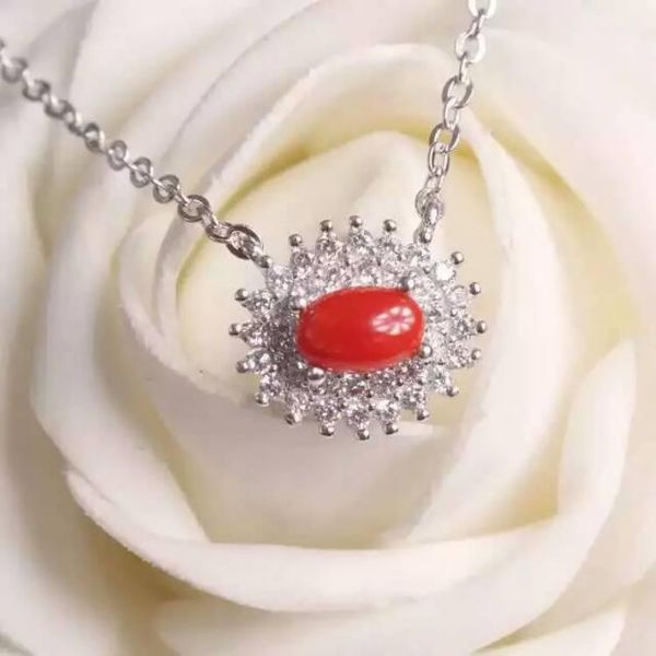 natural precious coral necklace red gemstone pendant s925 silver fashion elegant round women wedding jewelry chains
natural precious coral necklace red gemstone pendant s925 silver fashion elegant round women wedding jewelry chains