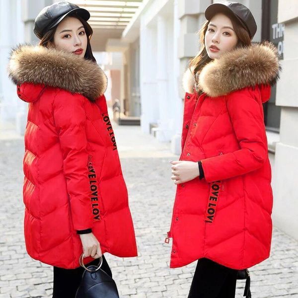 women's down & parkas 2021 autumn winter jacket women for coat fashion female with a hood large faux fur collar mzq0401, Black
women's down & parkas 2021 autumn winter jacket women for coat fashion female with a hood large faux fur collar mzq0401, Black