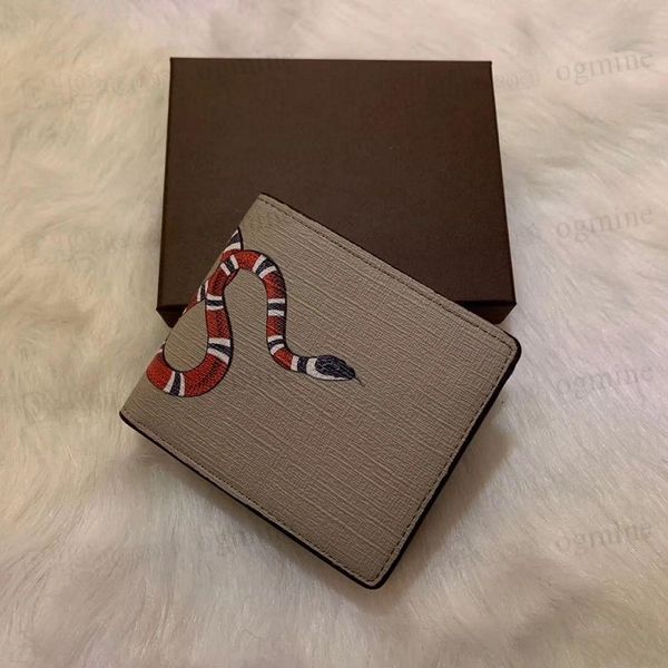 men animal short wallet leather black snake tiger bee wallets women long style luxury purse card holders with gift box, Red;black
men animal short wallet leather black snake tiger bee wallets women long style luxury purse card holders with gift box, Red;black