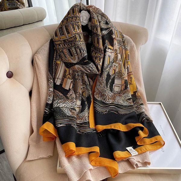 scarves lurexy retro castle print cotton and linen scarf ladies long scarfs travel female beach sunscreen stole winter warm neckerchief, Blue;gray
scarves lurexy retro castle print cotton and linen scarf ladies long scarfs travel female beach sunscreen stole winter warm neckerchief, Blue;gray