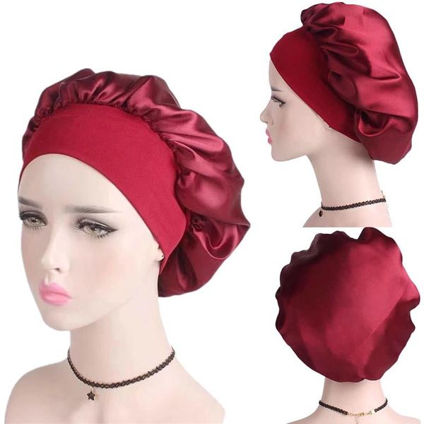 shower caps 2021 ly women's satin solid sleeping hat night sleep cap hair care bonnet nightcap for women men de nuit
shower caps 2021 ly women's satin solid sleeping hat night sleep cap hair care bonnet nightcap for women men de nuit
