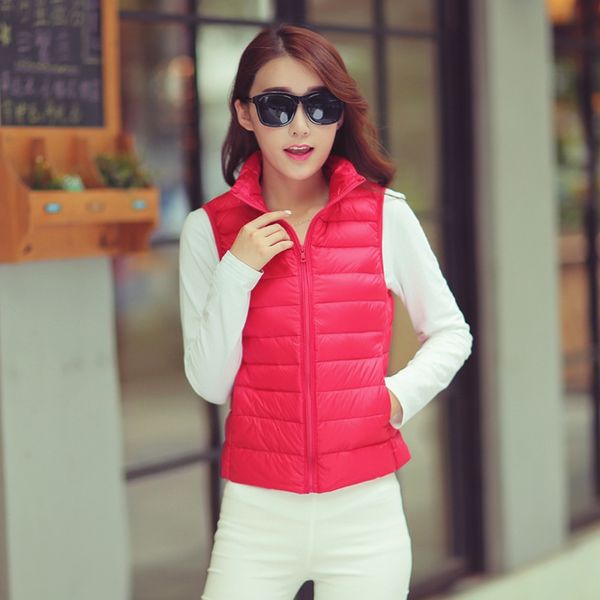vests 2021 lightweight korean women's stand collar vt large down et, Black;white
vests 2021 lightweight korean women's stand collar vt large down et, Black;white