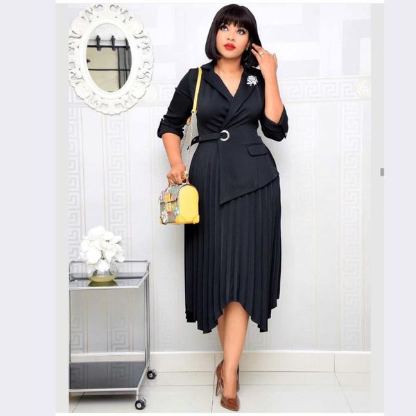ethnic clothing 2021 arrival african dresses solid high waist suit collar irregular female pleated dress fashion plus size, Red
ethnic clothing 2021 arrival african dresses solid high waist suit collar irregular female pleated dress fashion plus size, Red