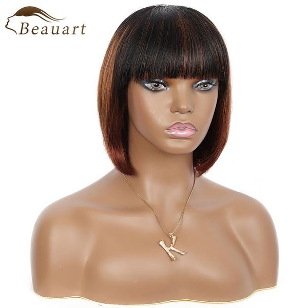 lace wigs beauart 100% human hair bob cut full with bangs 10" straight ombre black to brown wig for women none front, Black;brown
lace wigs beauart 100% human hair bob cut full with bangs 10" straight ombre black to brown wig for women none front, Black;brown