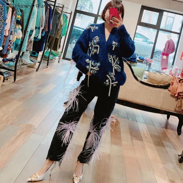 women's jeans whitney wang 2021 autumn fashion streetwear designer style feathers women stylish denim pants plus size 5xl, Blue
women's jeans whitney wang 2021 autumn fashion streetwear designer style feathers women stylish denim pants plus size 5xl, Blue