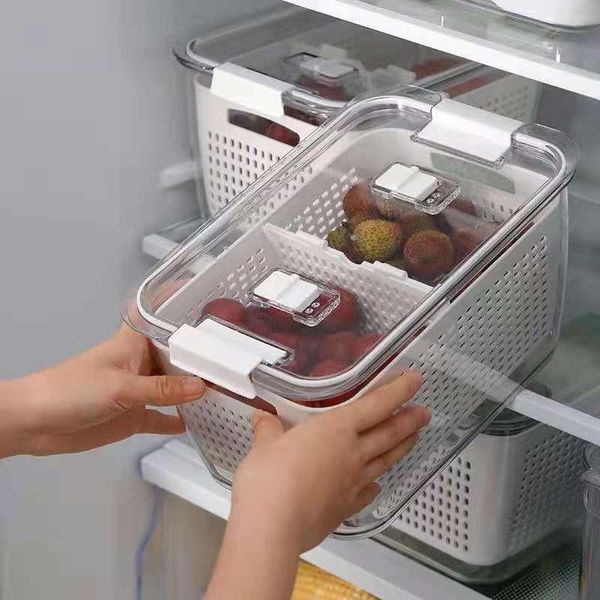 storage bottles & jars 1.7l 4.5l fridge box refrigerator fresh vegetable fruit boxes drain basket containers with lid kitchen tools
storage bottles & jars 1.7l 4.5l fridge box refrigerator fresh vegetable fruit boxes drain basket containers with lid kitchen tools