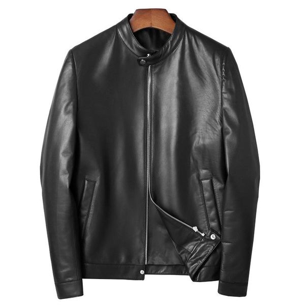 leather jacket real autumn coat cowhide jackets men short motorcycle genuine men's & faux, Black
leather jacket real autumn coat cowhide jackets men short motorcycle genuine men's & faux, Black
