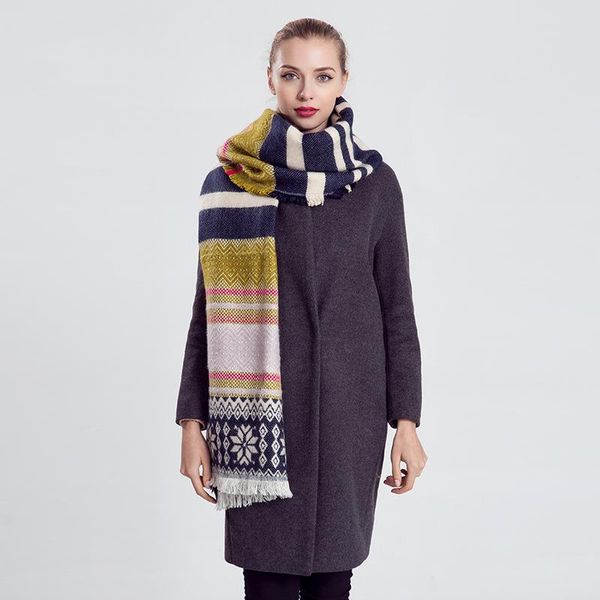220*60cm winter striped vintage wide scarf tassel cotton print cashmere women long ponchos and capes scarves, Blue;gray
220*60cm winter striped vintage wide scarf tassel cotton print cashmere women long ponchos and capes scarves, Blue;gray