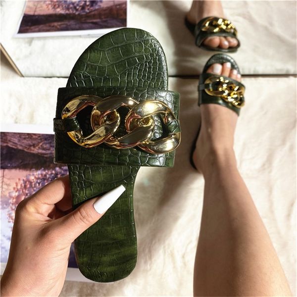 women flat slippers 2021 summer new solid chain comfortable ladies casual sandals 36-42 big size female home beach slides, Black
women flat slippers 2021 summer new solid chain comfortable ladies casual sandals 36-42 big size female home beach slides, Black