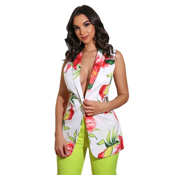 fashion women blazer coats florals printing deep v neck sleeveless slim elegant office lady summer casual streetwear jackets, Black;brown
fashion women blazer coats florals printing deep v neck sleeveless slim elegant office lady summer casual streetwear jackets, Black;brown