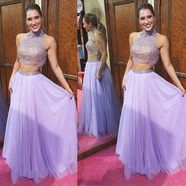 major beading high neck two pieces prom dresses vestios de novia sleeveless beaded crystals rhinestones evening party gown, Black
major beading high neck two pieces prom dresses vestios de novia sleeveless beaded crystals rhinestones evening party gown, Black