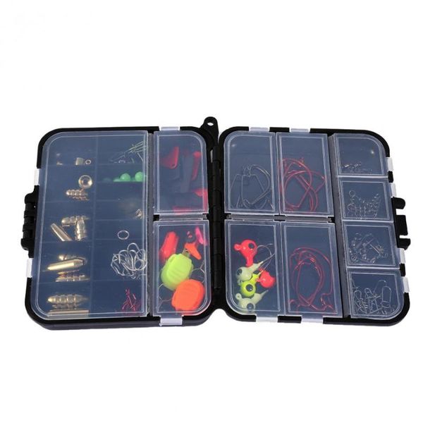 127pcs fishing lure bait value pack kit lures set with box tackle 122*105*34mm accessories
127pcs fishing lure bait value pack kit lures set with box tackle 122*105*34mm accessories