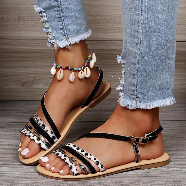 sandals women's pu pin buckle open toe flat comfortable casual shoes summer outdoor vacation beach, Black
sandals women's pu pin buckle open toe flat comfortable casual shoes summer outdoor vacation beach, Black
