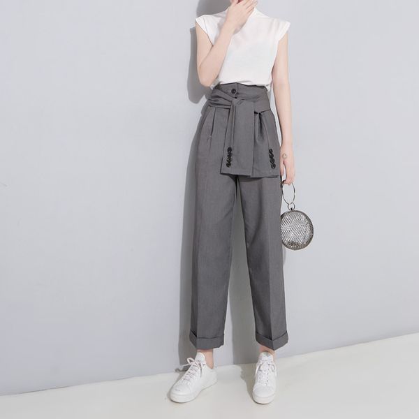 women's pants & capris casual trousers pyjtrl 8luw, Black;white