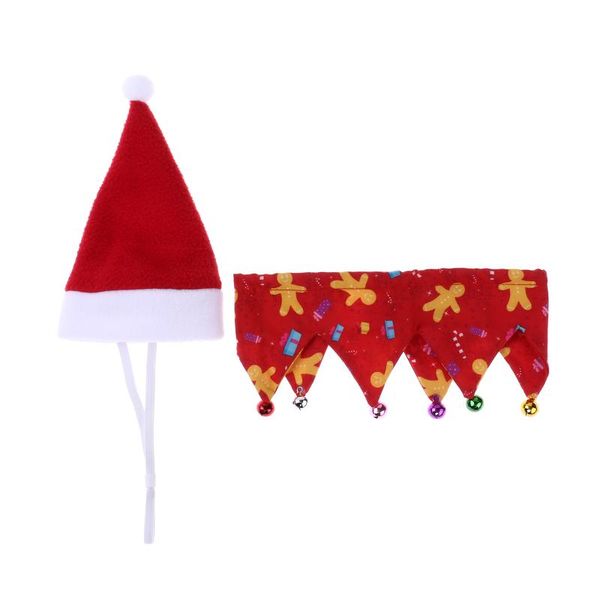 dog apparel pet party christmas decorations clothes cute navidad cat costumes red/green santa hat with bells collar set for puppy kitten
dog apparel pet party christmas decorations clothes cute navidad cat costumes red/green santa hat with bells collar set for puppy kitten