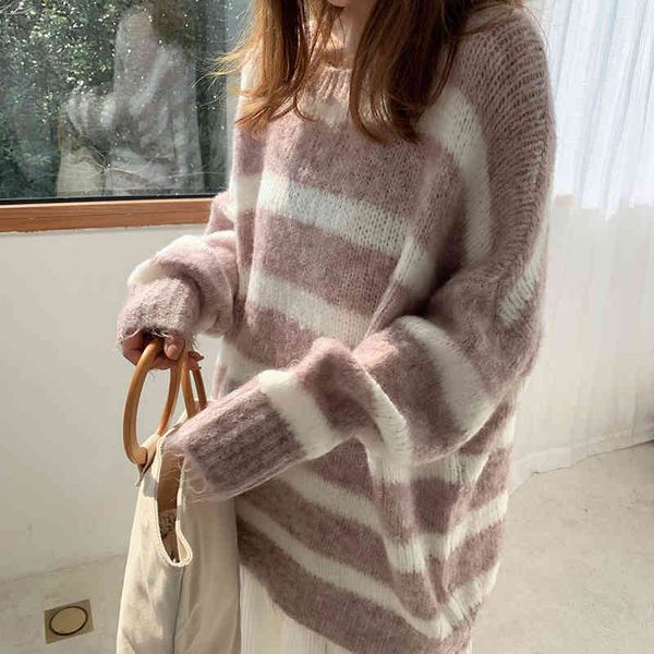 women's sweaters casual fashion striped sweater women's autumn wear lazy solid wind long sleeve 8982, White;black
women's sweaters casual fashion striped sweater women's autumn wear lazy solid wind long sleeve 8982, White;black