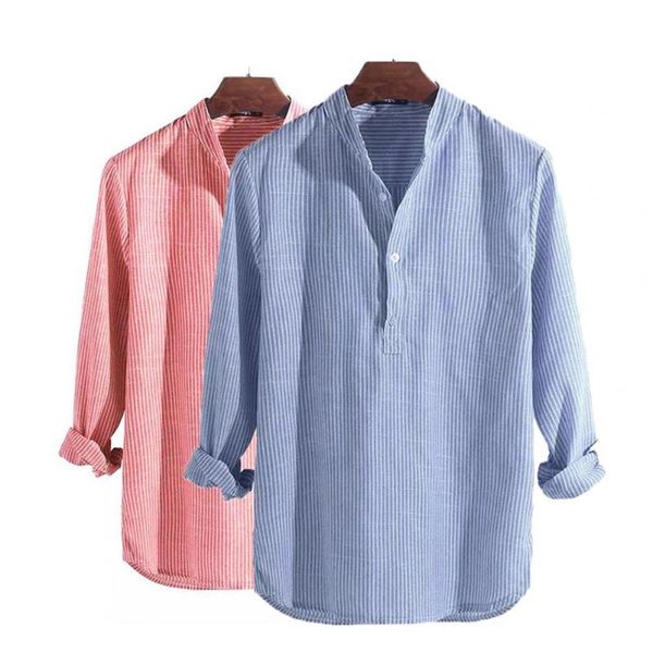 spring summer men casual shirt striped stand collar soft long sleeve fashion buttons blouse mens oversized tees men's shirts, White;black
spring summer men casual shirt striped stand collar soft long sleeve fashion buttons blouse mens oversized tees men's shirts, White;black