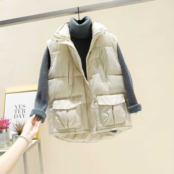 winter vest women fashion korean thick jacket stand collar sleeveless warm cotton 210601, Black
winter vest women fashion korean thick jacket stand collar sleeveless warm cotton 210601, Black