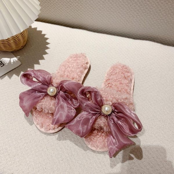 slippers butterfly-knot flat shoes female flock basic short plush tpr with pl, Black
slippers butterfly-knot flat shoes female flock basic short plush tpr with pl, Black