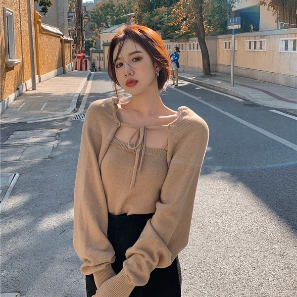 2pcs women clothing set spring autumn sweaters cardigan womens +soild color tank womens outwear sweater coats (r99485) 210423, White;black
2pcs women clothing set spring autumn sweaters cardigan womens +soild color tank womens outwear sweater coats (r99485) 210423, White;black