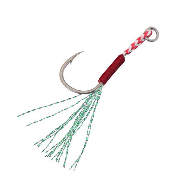 1/2pcs high carbon steel assist hook with line luminous barbed single double jigging sea fishing hooks tackle saltwater
1/2pcs high carbon steel assist hook with line luminous barbed single double jigging sea fishing hooks tackle saltwater