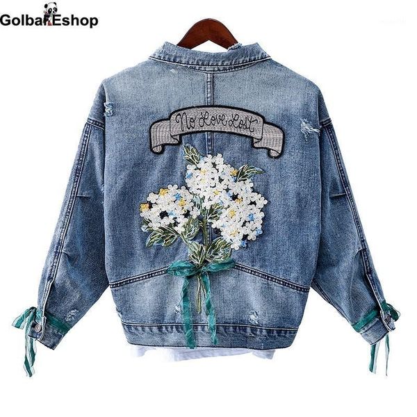 women's jackets global 2021 denim coat female flower cowboy loose streetwear women chaqueta mujer spring autumn embroidery jacket, Black;brown
women's jackets global 2021 denim coat female flower cowboy loose streetwear women chaqueta mujer spring autumn embroidery jacket, Black;brown