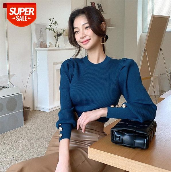 korean style round neck, western style, puff sleeve pullover, slim-fit sweater, knitwear, bottoming women #co59, Black;gray
korean style round neck, western style, puff sleeve pullover, slim-fit sweater, knitwear, bottoming women #co59, Black;gray