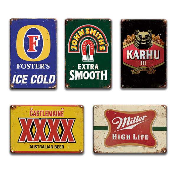 vintage guinness miller ice cold beer metal poster tin sign retro karhu carling metal wall art sign pub bar kitchen home decor
vintage guinness miller ice cold beer metal poster tin sign retro karhu carling metal wall art sign pub bar kitchen home decor