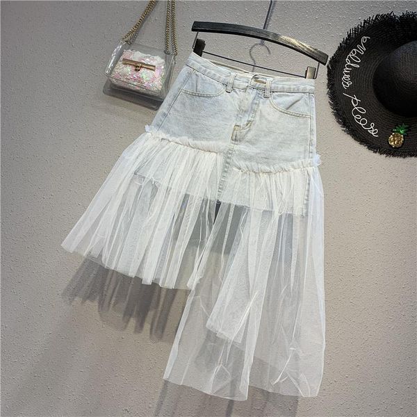 skirts women skirt patchwork mesh denim pockets cotton above knee mini length a-line empire waist fashion spring 2021, Black
skirts women skirt patchwork mesh denim pockets cotton above knee mini length a-line empire waist fashion spring 2021, Black