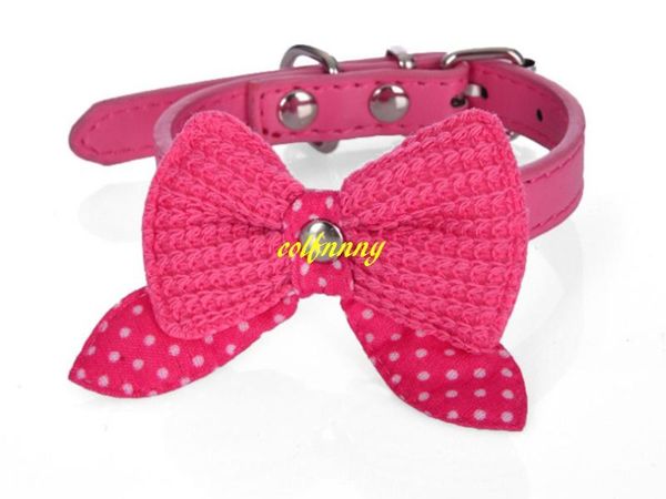 dog collars & leashes 200pcs/lot fast pet collar wool bow tie pu cat neck strap 8 colors
dog collars & leashes 200pcs/lot fast pet collar wool bow tie pu cat neck strap 8 colors