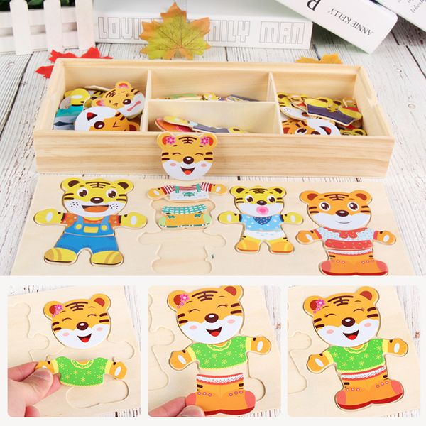 childrens large wooden tiger a clothing toys puzzle puzzle toys male and female baby dress with early education aids
childrens large wooden tiger a clothing toys puzzle puzzle toys male and female baby dress with early education aids