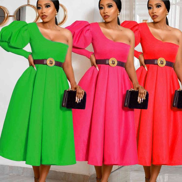 women summer dress bodycon dress puff sleeves one shoulder pink plus size elegant prom wedding evening party dress 210422, Black;gray
women summer dress bodycon dress puff sleeves one shoulder pink plus size elegant prom wedding evening party dress 210422, Black;gray
