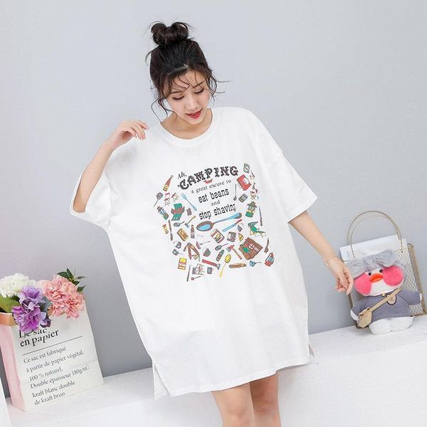 summer arrival loose tee women t shirt letter short sleeve plus size tshirts longue striped tunique pour femmes, White
summer arrival loose tee women t shirt letter short sleeve plus size tshirts longue striped tunique pour femmes, White