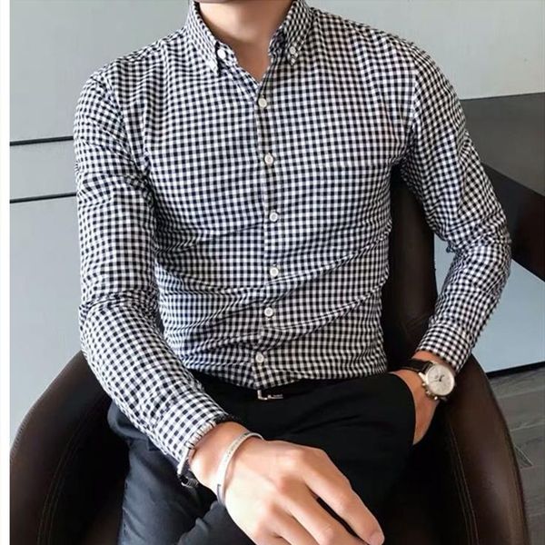 homme small horse lattice 100 cotton thick camisa masculina men long sleeve dress shirts hombre chemises streetwear men's casua, White;black
homme small horse lattice 100 cotton thick camisa masculina men long sleeve dress shirts hombre chemises streetwear men's casua, White;black