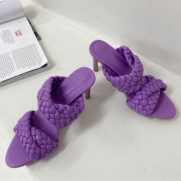 summer weave women's slippers fashion stiletto high heels gladiator sandals outdoor party slides ladies mules pumps shoes, Black
summer weave women's slippers fashion stiletto high heels gladiator sandals outdoor party slides ladies mules pumps shoes, Black