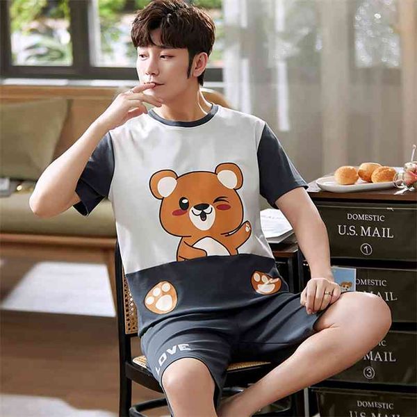 summer spring pajamas for men casual cotton pajama sets fashion letter print short sleepwear with plaid shorts stretch pyjamas 210812, Black;brown
summer spring pajamas for men casual cotton pajama sets fashion letter print short sleepwear with plaid shorts stretch pyjamas 210812, Black;brown