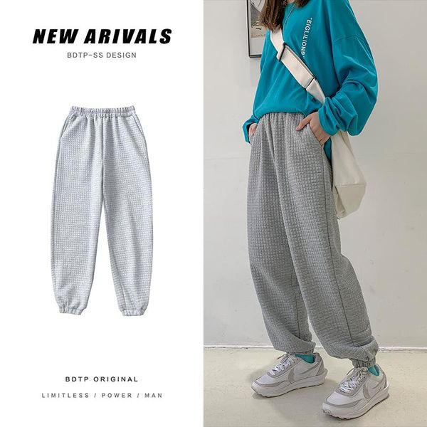 plaid harem pants for men 2021 fashion trends spring hip hop clothes teen jogger waffle trouser japanese harajuku streetwear men's, Black 
plaid harem pants for men 2021 fashion trends spring hip hop clothes teen jogger waffle trouser japanese harajuku streetwear men's, Black